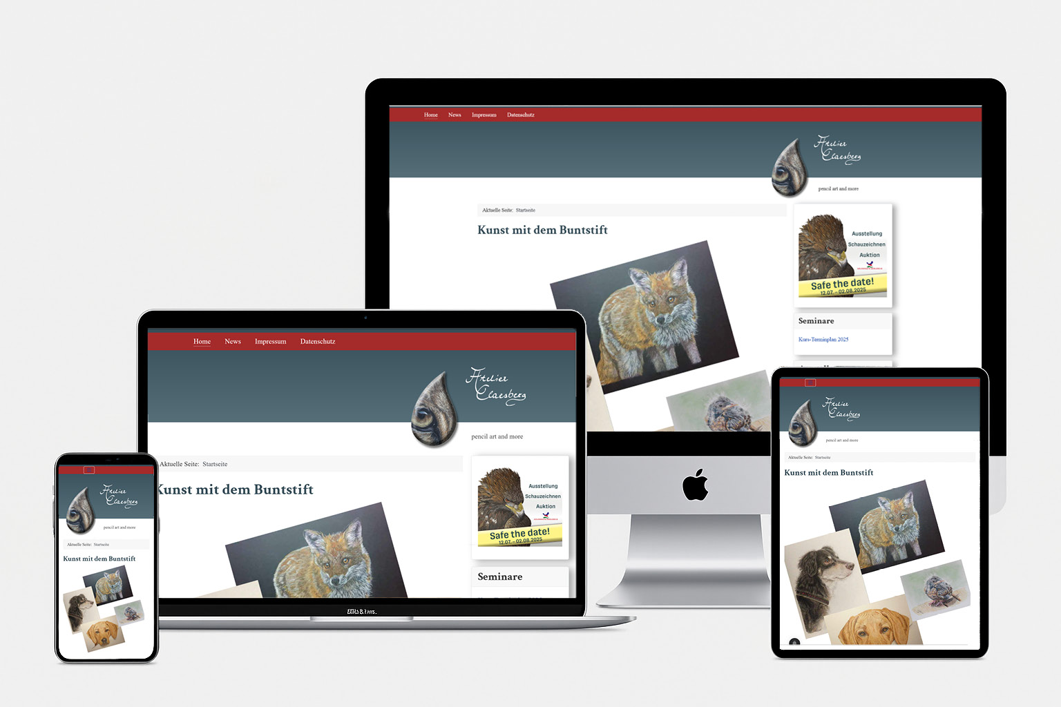 Atelier Claesberg websitevorschau 1536px